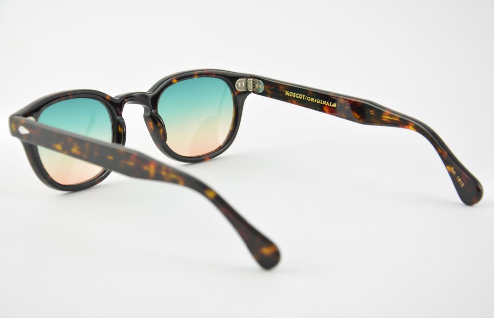 Moscot Lemtosh tortoise con lenti verde arancio